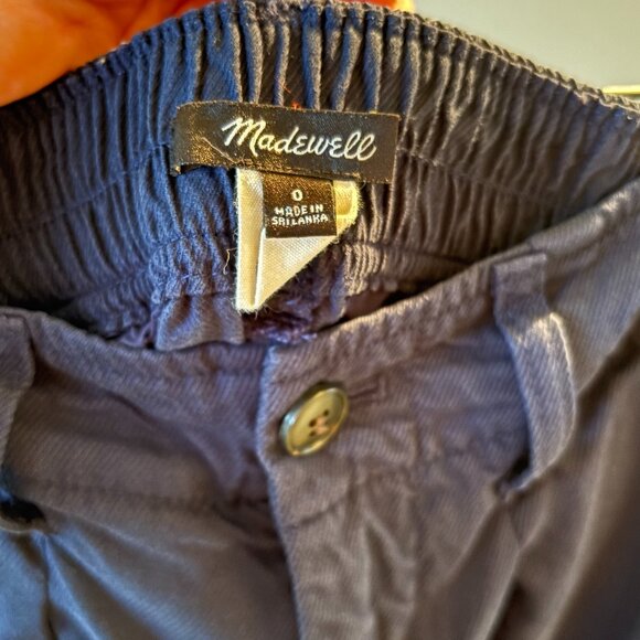 NWOT Madewell blue Neale Short in Drapeweave, size 0 - Picture 4 of 4